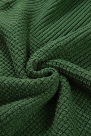 Дамски пуловер в зелен цвят