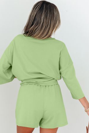 Дамски комплект в зелен цвят