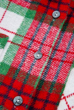 Women’s Christmas Plaid Shacket in Red and Green