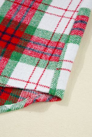 Women’s Christmas Plaid Shacket in Red and Green