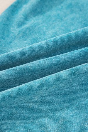 Women’s 100% Cotton Wide-Leg Turquoise Pants