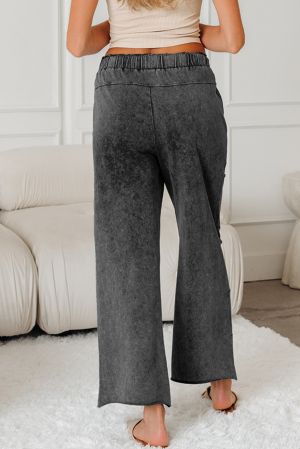 Women’s 100% Cotton Wide-Leg Grey Pants