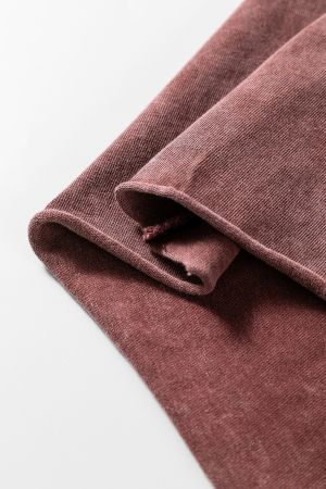 Women’s 100% Cotton Wide-Leg Light Red Pants