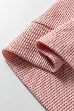 Дамски розов суичър с качулка и флорална дантела