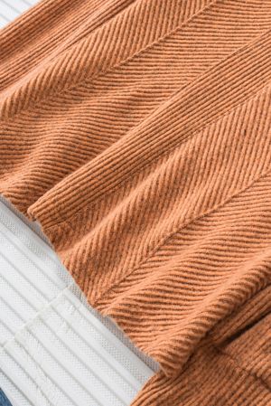 Дамска блуза в кафяво с дълъг ръкав