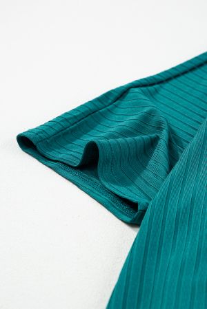 Women’s Plus Size Loose Turquoise Cardigan