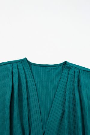 Women’s Plus Size Loose Turquoise Cardigan