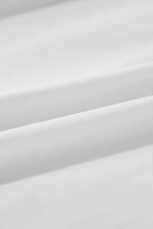 White Black Pipping Ribbon Bowtie Collared Ruffled Puff Sleeve Shirt