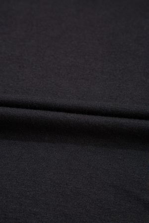 Дамска блуза в черно с детайли от флорален тюл