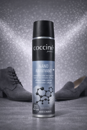 Coccinè Nano Ravvivant Спрей за велур и набук, Тъмносив, 75 ml 