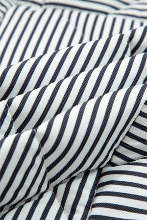 Women's Striped Vest in Black and White