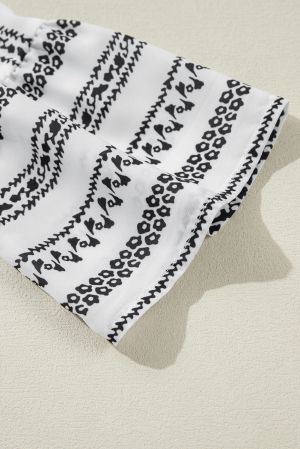 Дамска рокля в бохемски стил с принт и свободна кройка