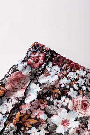 Дамска дълга пола с принт на цветя