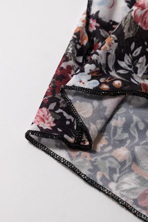 Дамска дълга пола с принт на цветя