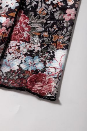 Дамска дълга пола с принт на цветя