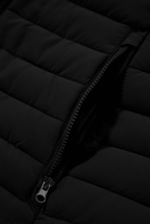 Women’s Quilted Black Vest