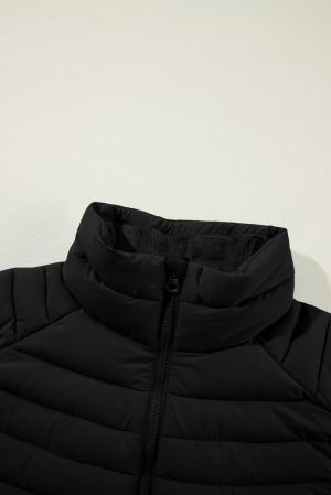 Women’s Quilted Black Vest