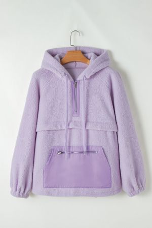 Women’s Fuzzy Hoodie in Lavender