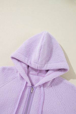 Women’s Fuzzy Hoodie in Lavender