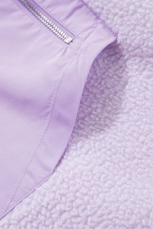 Women’s Fuzzy Hoodie in Lavender