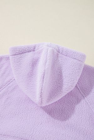 Women’s Fuzzy Hoodie in Lavender