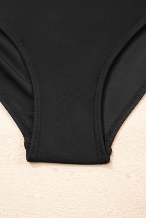 Дамски цял бански тип рокля в черно