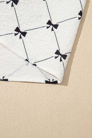 Women's Bow Print Dress with Relaxed Flowy Fit