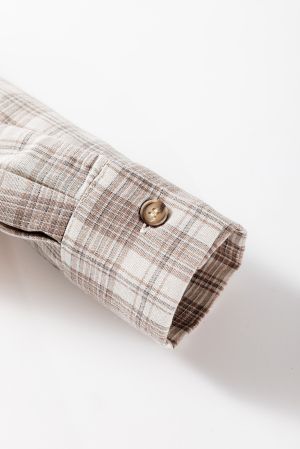 Women’s Plaid Hooded Shirt Jacket