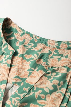 Women’s Green Floral Print Shirt
