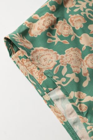 Women’s Green Floral Print Shirt