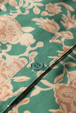 Women’s Green Floral Print Shirt