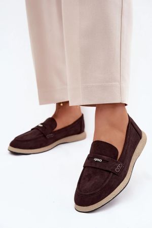 Women’s Brown Vinceza Loafers in Eco Suede