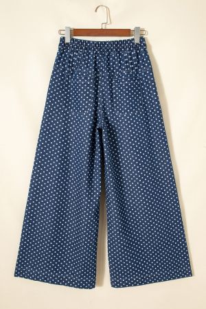 Women’s Wide-Leg Polka Dot Jeans