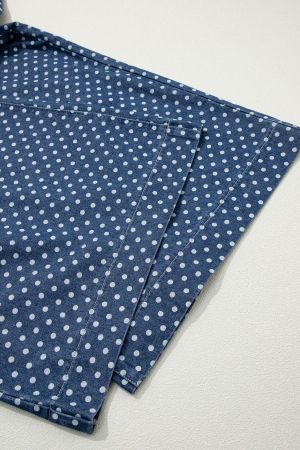 Women’s Wide-Leg Polka Dot Jeans