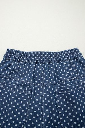 Women’s Wide-Leg Polka Dot Jeans