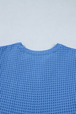 Women's Tiered Dress with V-Neck and Tie Sleeves