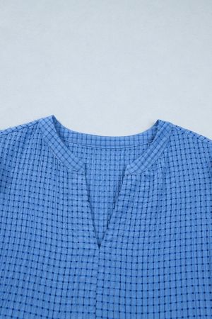 Women's Tiered Dress with V-Neck and Tie Sleeves