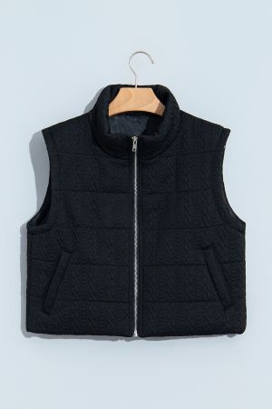 Women’s Quilted Vest with Zip and Pockets