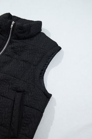 Women’s Quilted Vest with Zip and Pockets