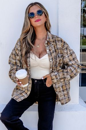 Women’s Plaid Shirt with Long Sleeves