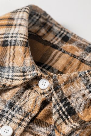 Women’s Plaid Shirt with Long Sleeves