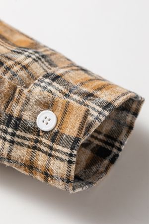 Women’s Plaid Shirt with Long Sleeves
