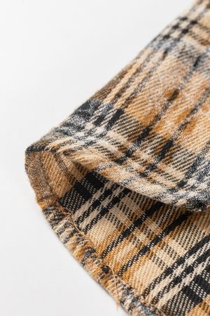 Women’s Plaid Shirt with Long Sleeves