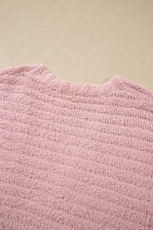 Women's Long Pink Cardigan with Pockets