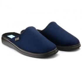 BEFADO DR ORTO Полски мъжки домашни чехли за широк крак, сини 