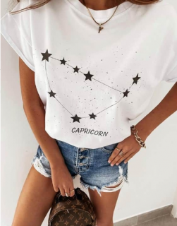 Дамска тениска със зодиакален знак | Capricorn/Козирог