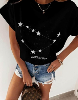 Дамска тениска със зодиакален знак | Capricorn/Козирог