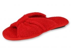 INBLU Италиански домашни чехли с отворени пръсти, Червени