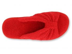 INBLU Италиански домашни чехли с отворени пръсти, Червени