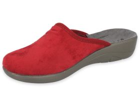 INBLU Италиански дамски чехли, Червени с ефектни камъчета